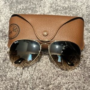 Ray ban aviator brown gradient sunglasses